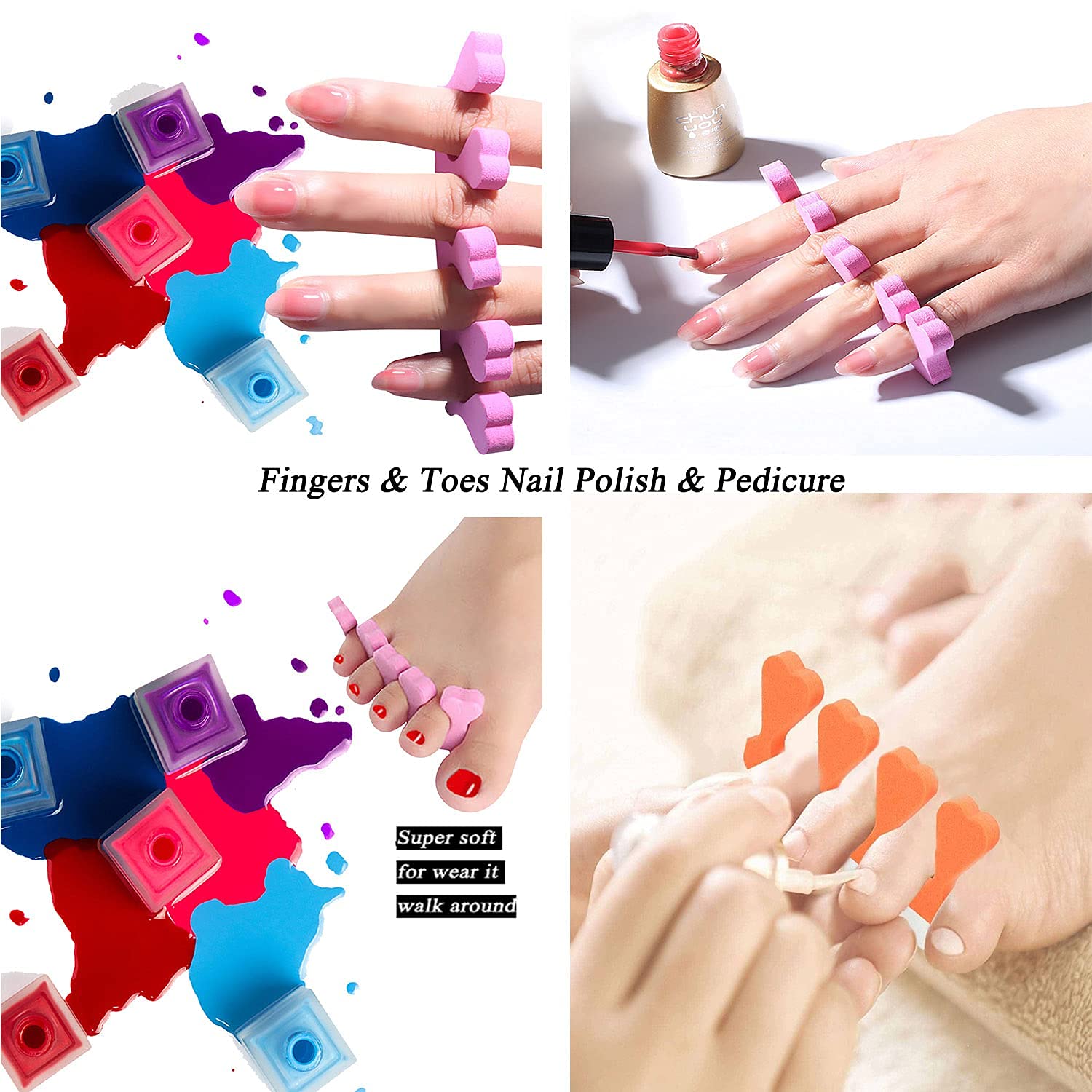Tecbeauty home spa nail paint tools for neat sessions and polish prep