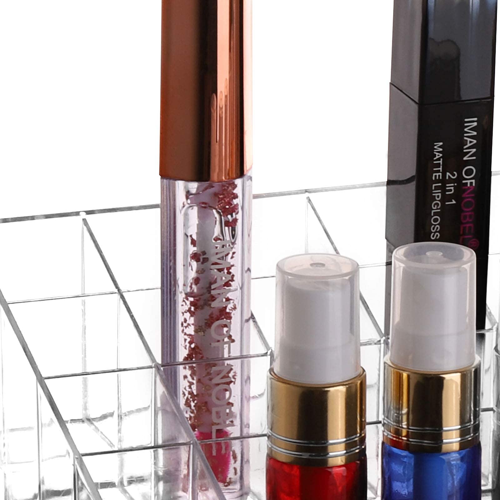 Tecbeauty jewelry and beauty storage case, clear display