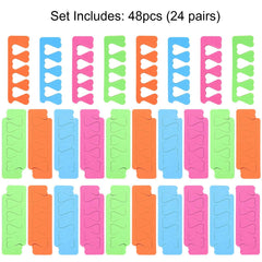 Tecbeauty reusable pedicure toe separators for repeated sessions