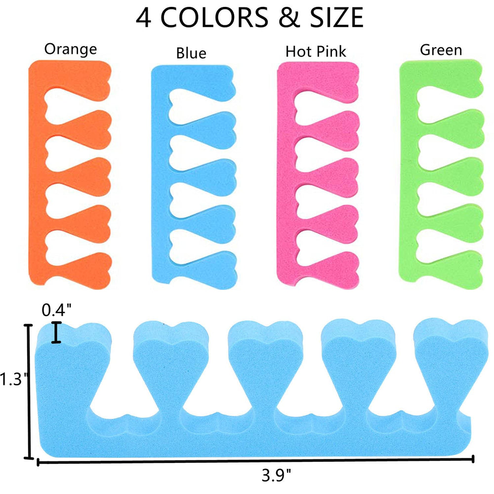 Tecbeauty soft EVA foam toe separators with cushioned feel during use