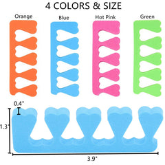 Tecbeauty soft EVA foam toe separators with cushioned feel during use