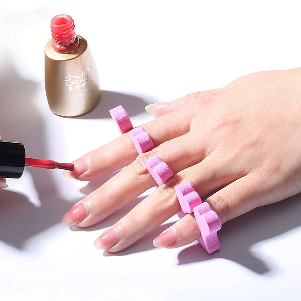 Salon-ready reusable toe separators suitable for multiple DIY sessions.
