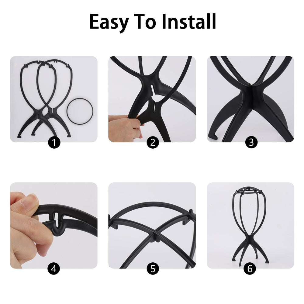 Tecbeauty wig stand hollow design speeds drying after washing.