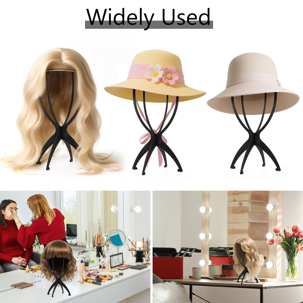 Tecbeauty wig stand 13.8-inch height fits most wigs.