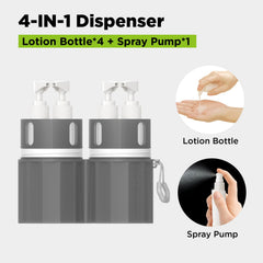 TechoEcho BPA-free travel containers preserve toiletries safely in transit.