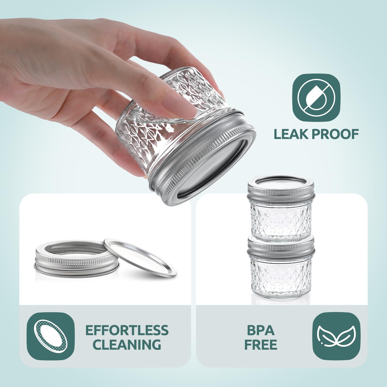 Tecohouse 4oz jar filling showcases easy, mess-free preparation and quick cleanup.