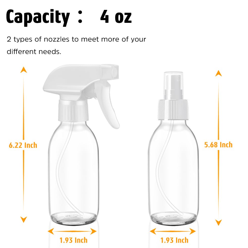 Tecohouse labels for spray bottles aid quick recognition and organization.