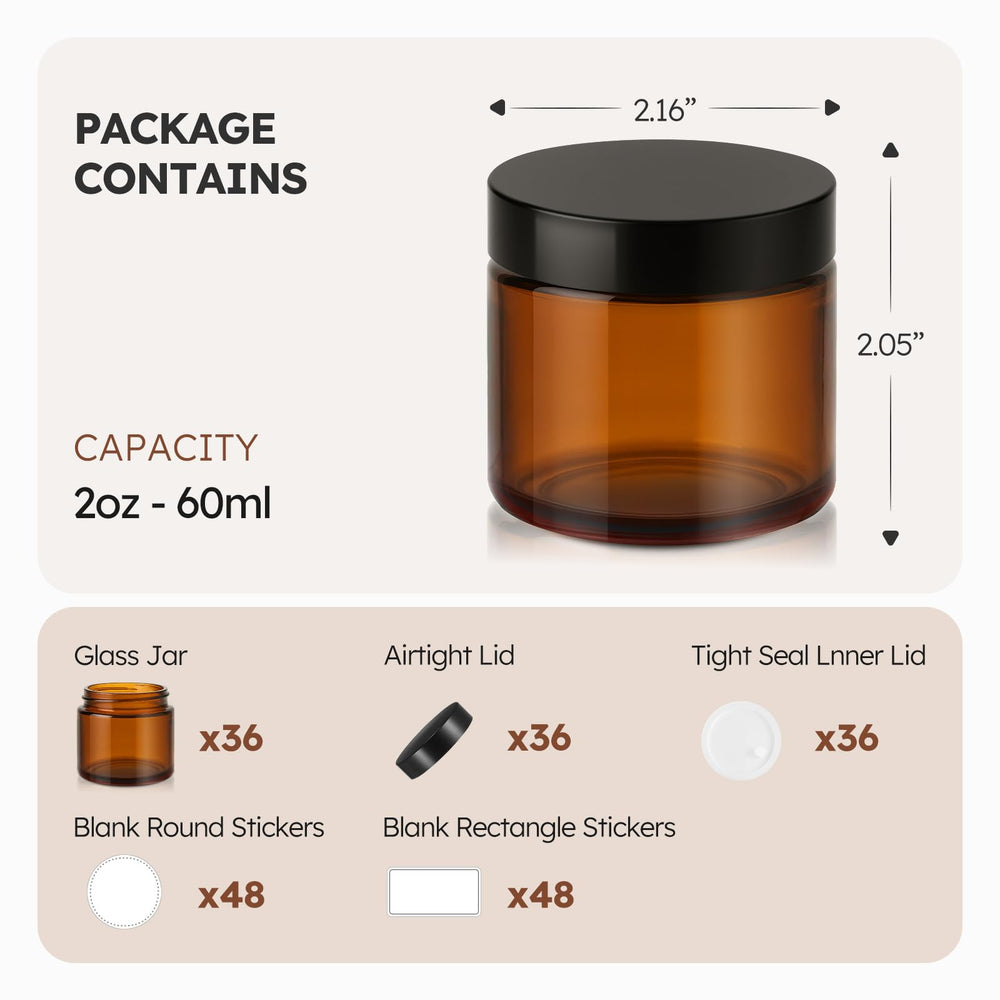 Tecohouse leakproof lid amber jar prevents spills during transport.