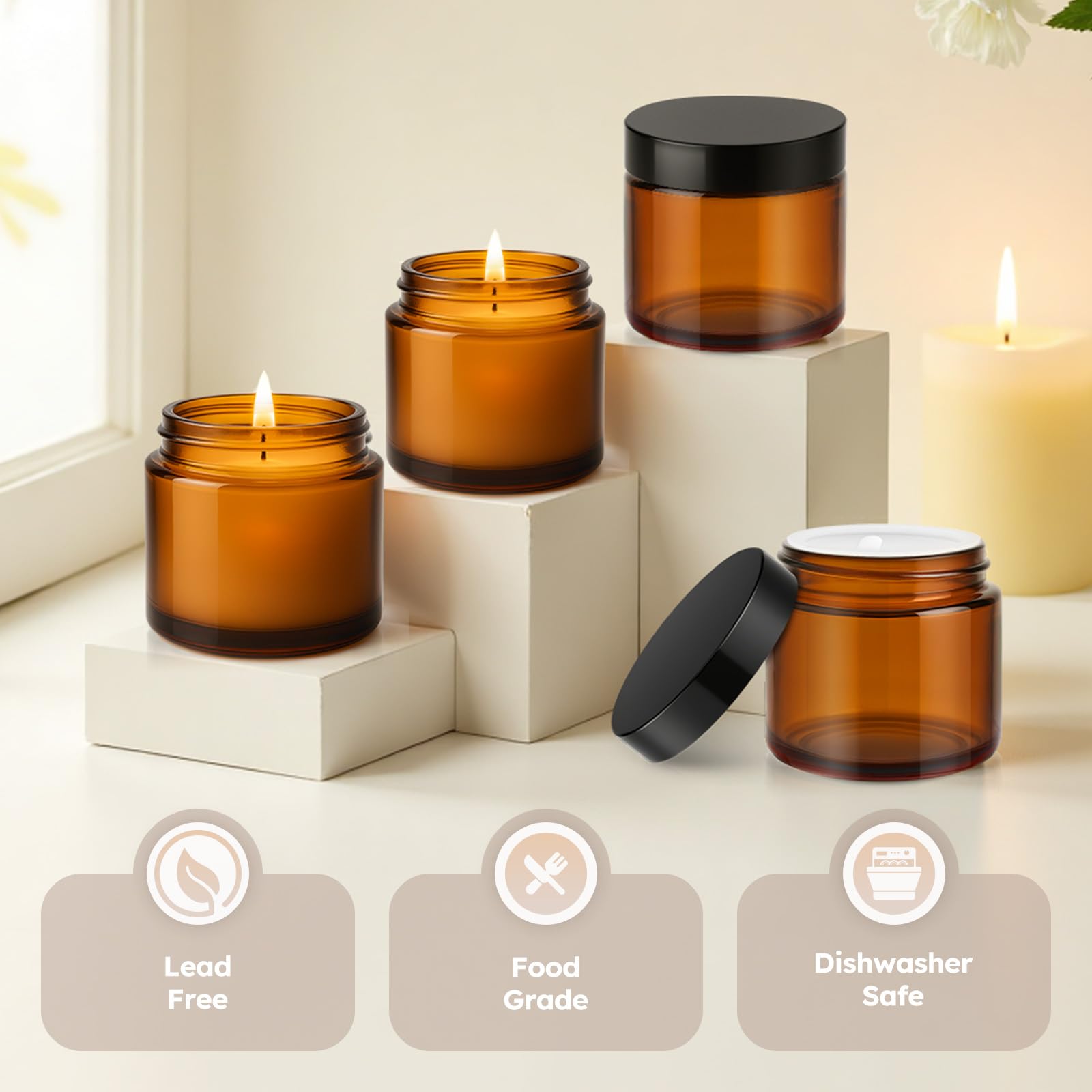 Tecohouse 2oz jar for lotion storage and DIY projects.