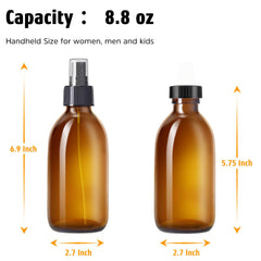 Tecohouse spray bottle set includes funnel for easy filling.