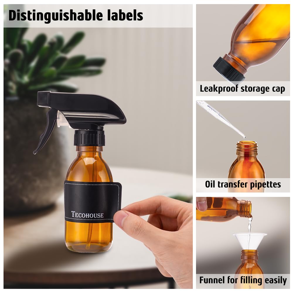 Tecohouse multiuse spray bottle suitable for cleaning, plants, and hair care
