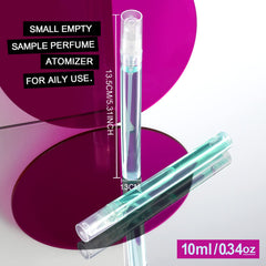 Teenitor 10ml perfume bottle with snap cap for secure travel.