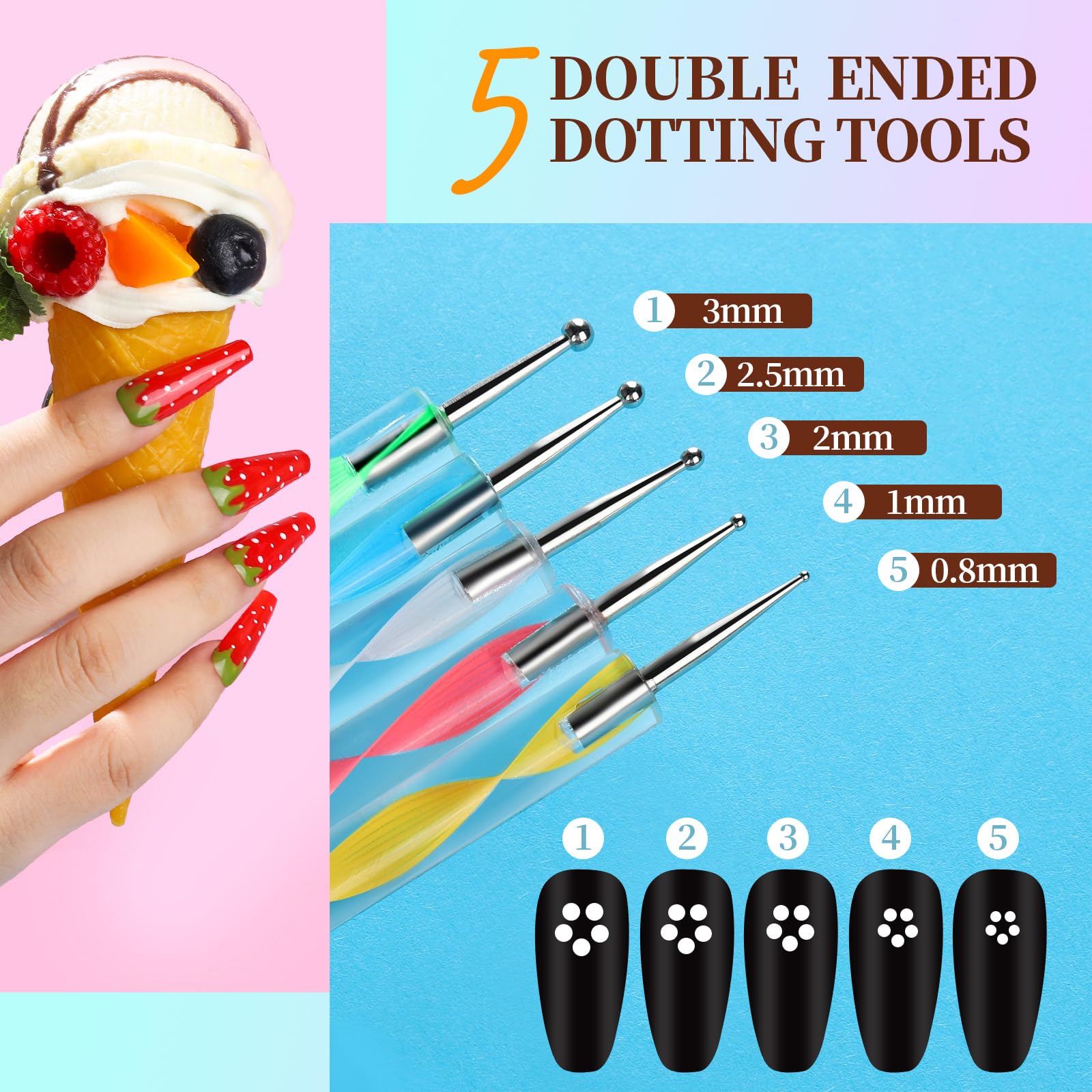 Teenitor 3D butterfly stickers for easy, realistic nail embellishments