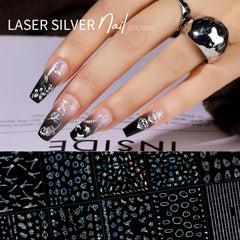 Teenitor 3D self-adhesive decals offering durable, easy nail art application