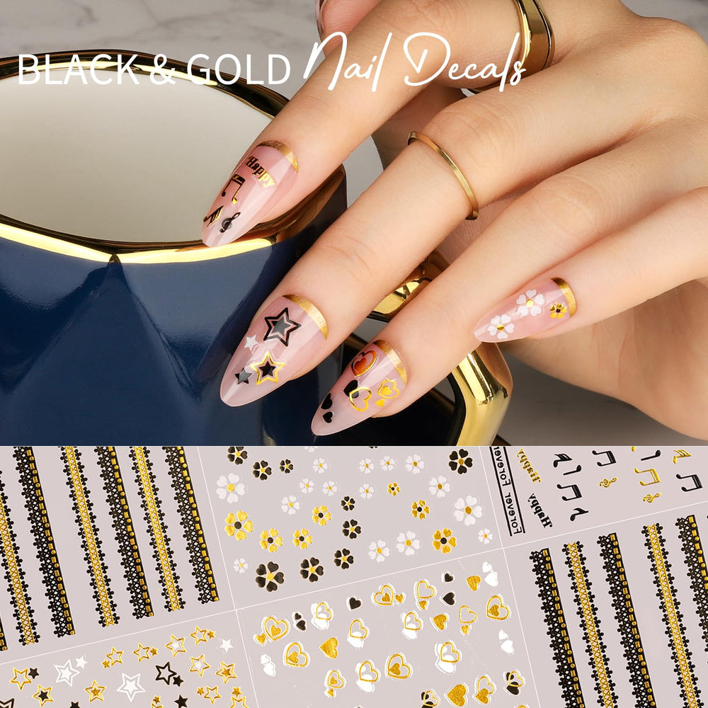 Teenitor cherry leaf design stickers for playful, nature-inspired nails.