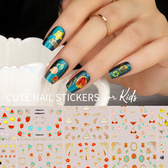 Teenitor gold and silver moon star decals for shimmering accents.