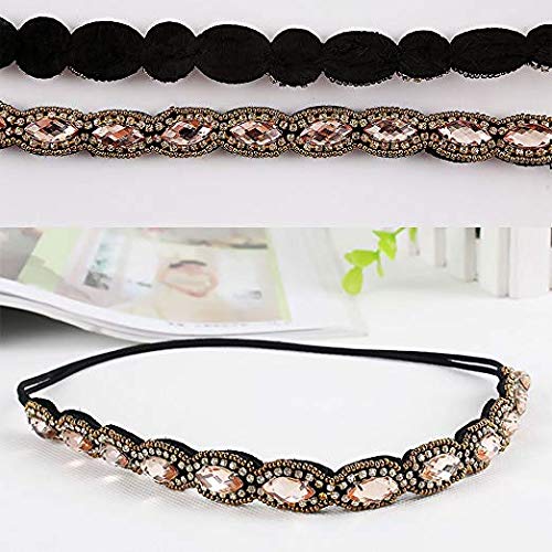 Accesorios Teenitor para cabello con cristales festivos.