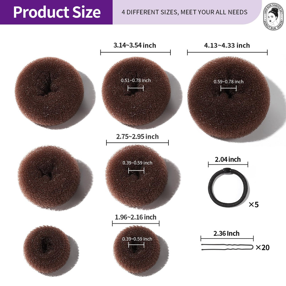 Teenitor accesorios para cabello kit, conjunto completo para peinados rápidos
