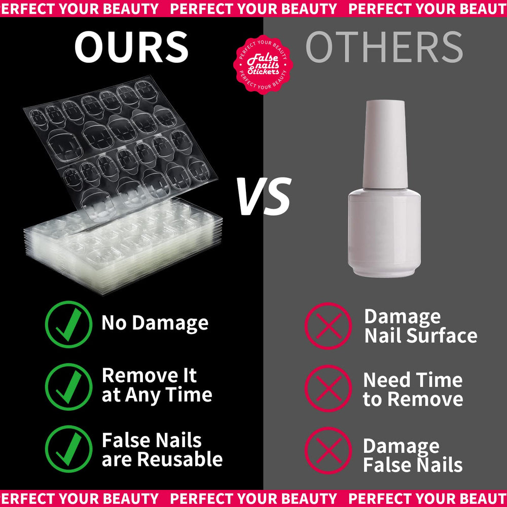 Teenitor adhesive putty clay helps secure tabs for nail art practice.