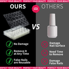 Teenitor adhesive putty clay helps secure tabs for nail art practice.