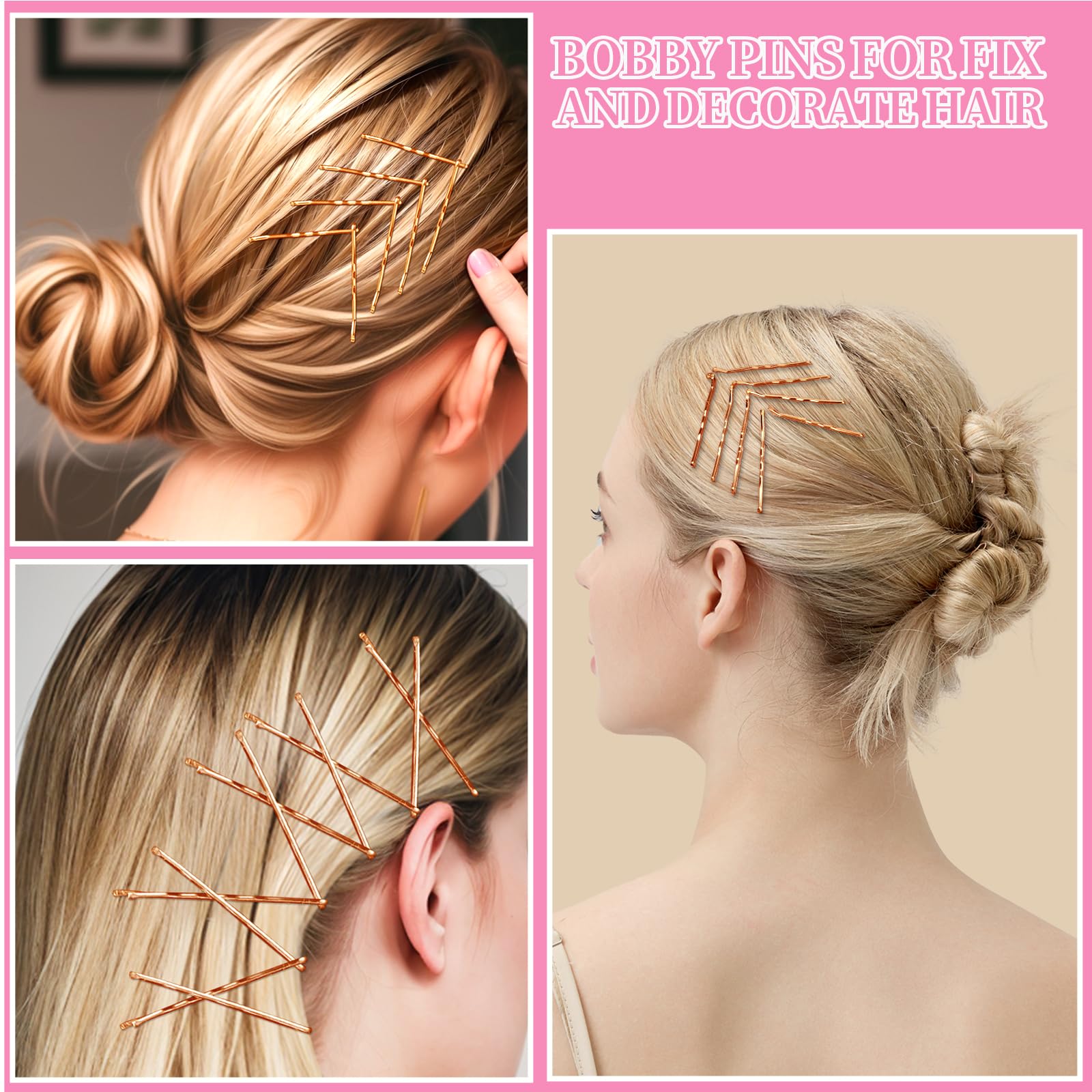 Bandas para cabello transparentes de Teenitor para acabado discreto