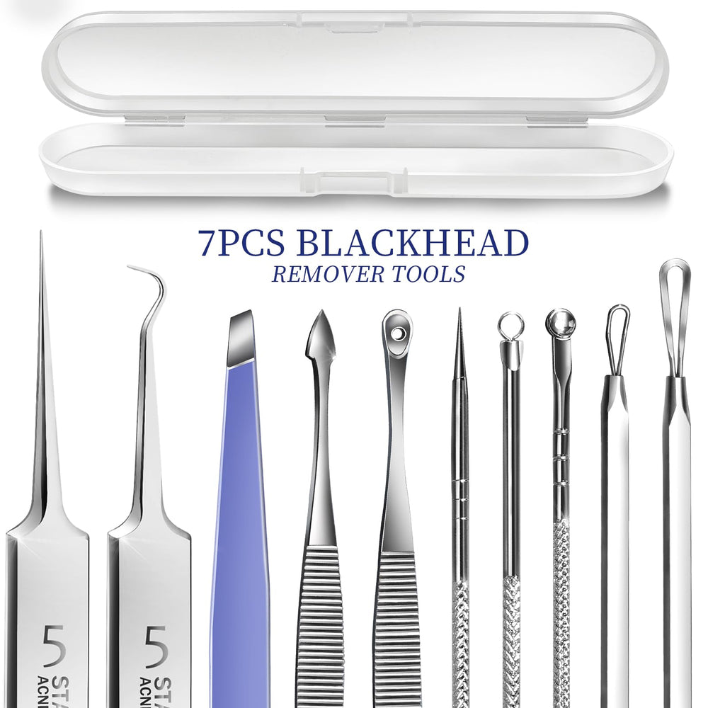 Teenitor stainless steel blackhead extractor tool shown for safe facial extractions.