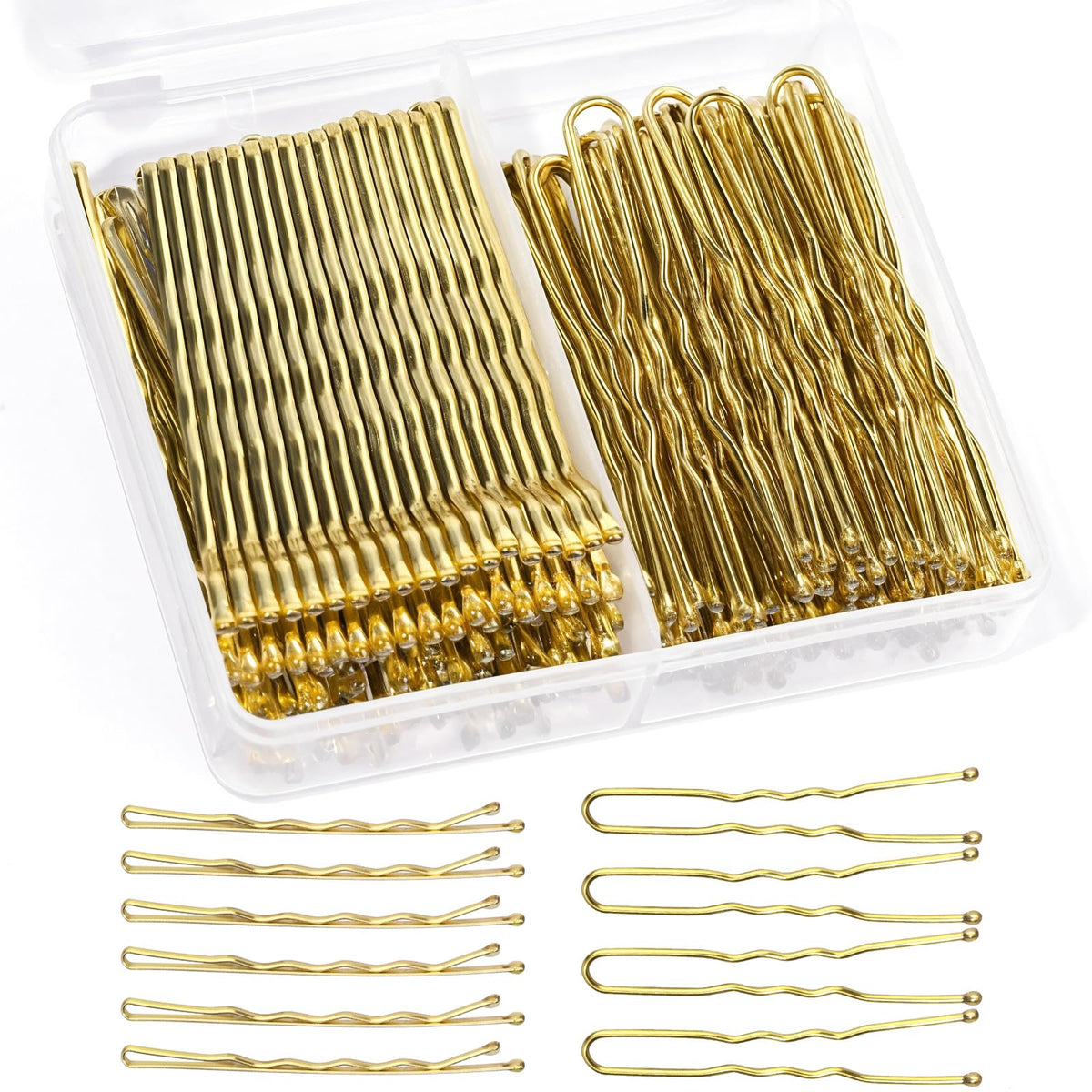 Teenitor blonde bobby pins set blends invisibly for natural styling.