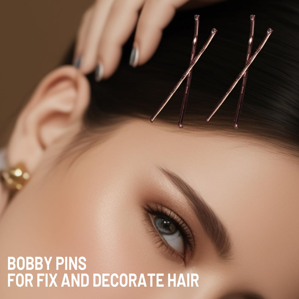 Hands demonstrate using Teenitor pins for quick styling touch-ups.