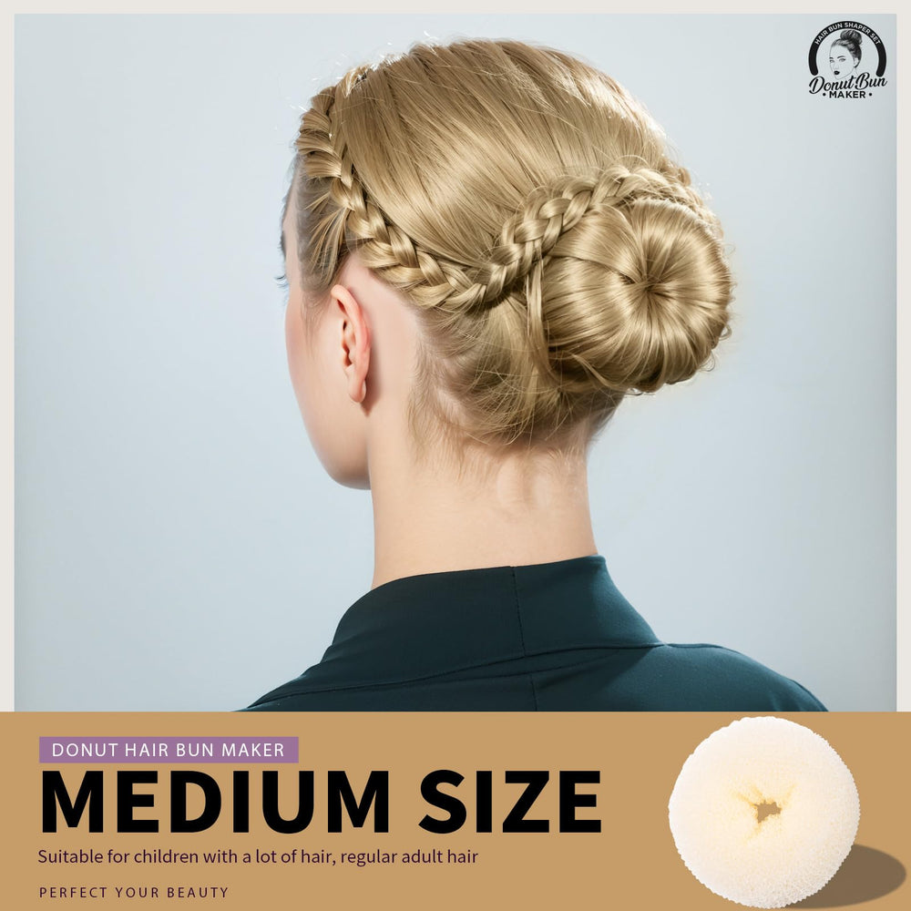 Teenitor bun shaper medium enables versatile everyday updos.