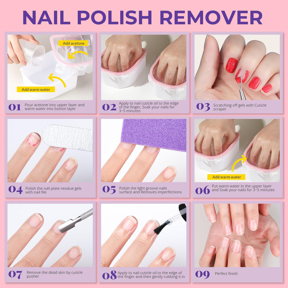 Cepillo de uñas para eliminar polvo tras la manicura.