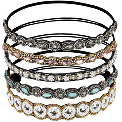 Diadema Teenitor con cristales para un look glamoroso.