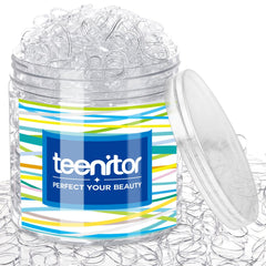 Teenitor clear elastic hair bands pack with 2000 pieces for versatile styling