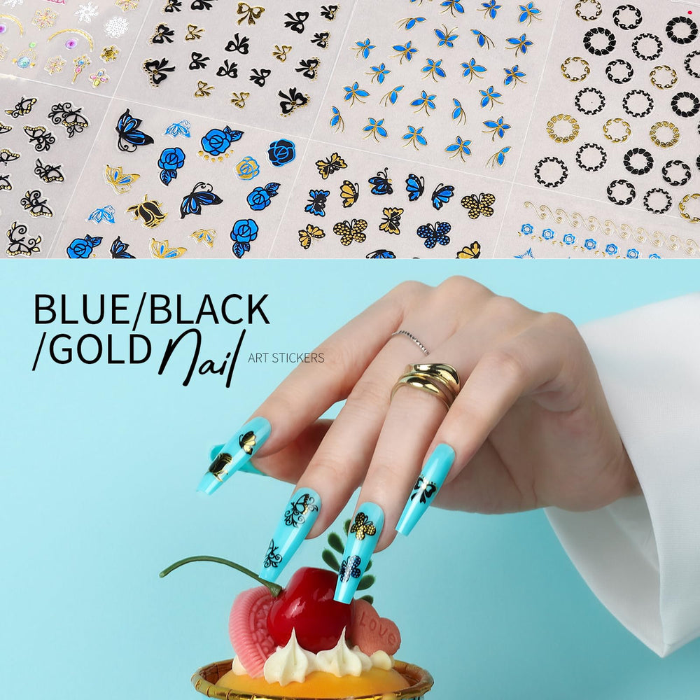 Teenitor colorful and gold sticker sheets suitable for mix-and-match styles