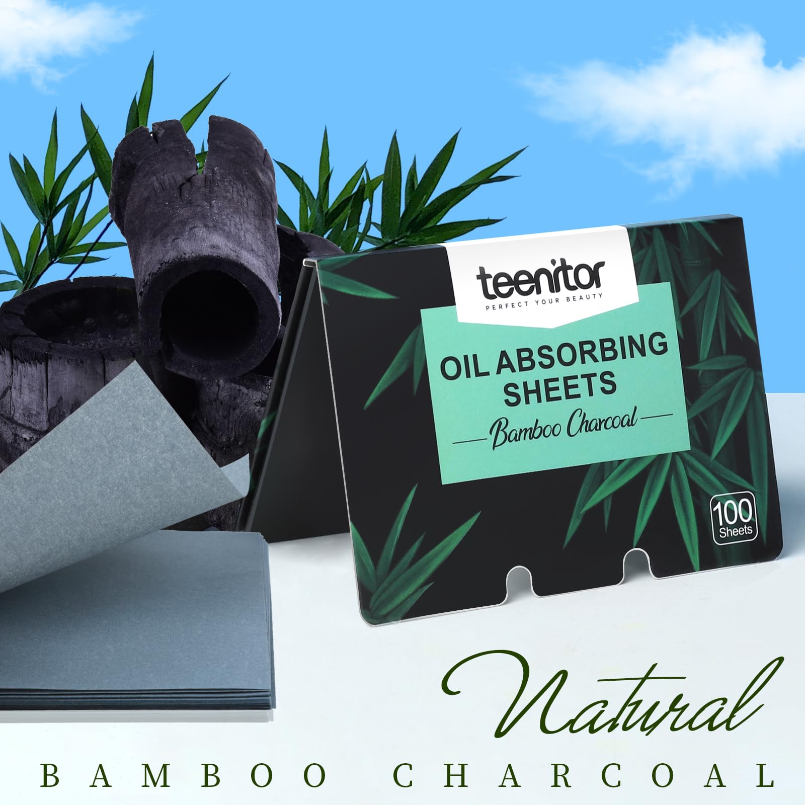 Teenitor compact four-pack with 400 sheets ready for on-the-go use.