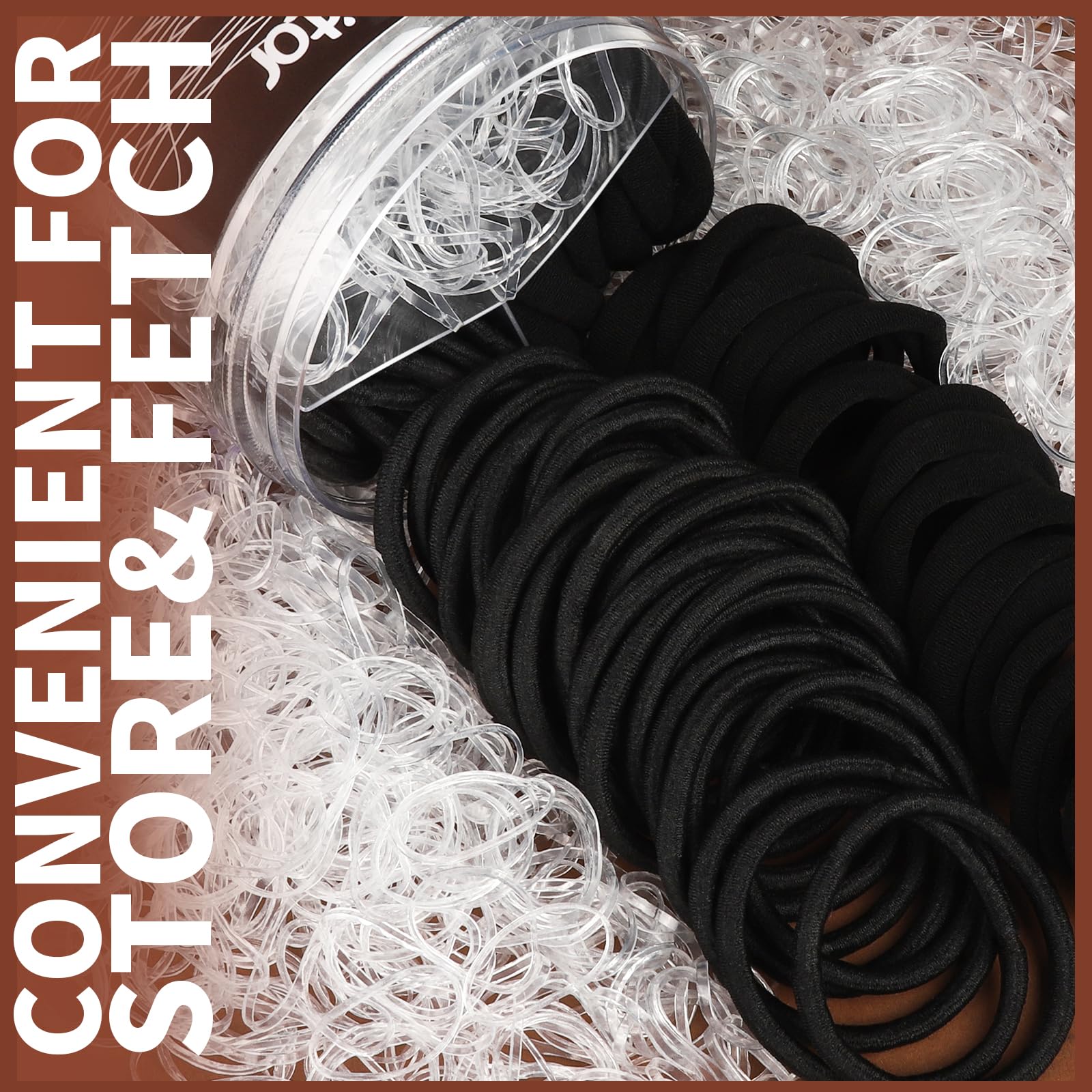 Teenitor contenedor organizador, almacenamiento limpio de accesorios para el cabello