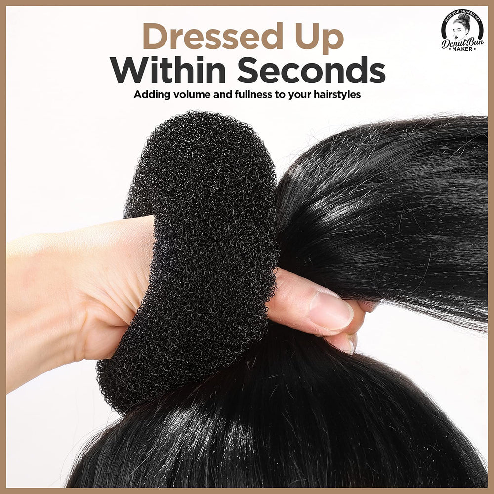 Teenitor Donut Bun Assembly Step guide for quick styling.