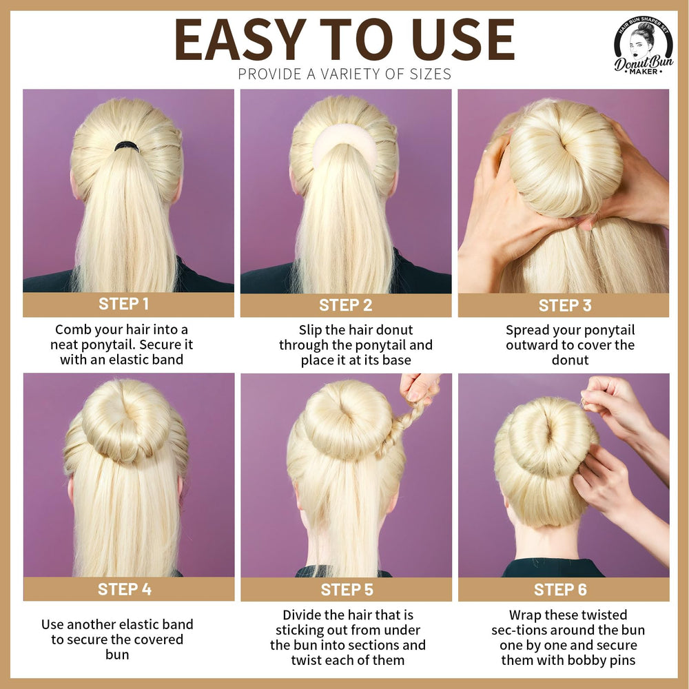 Teenitor donut bun styling set supports quick, versatile updos.