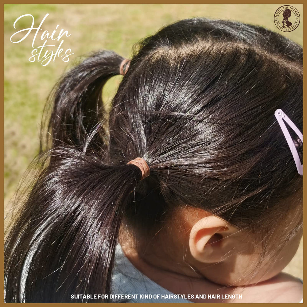 Teenitor gentle-release hair ties glide out of braids easily.