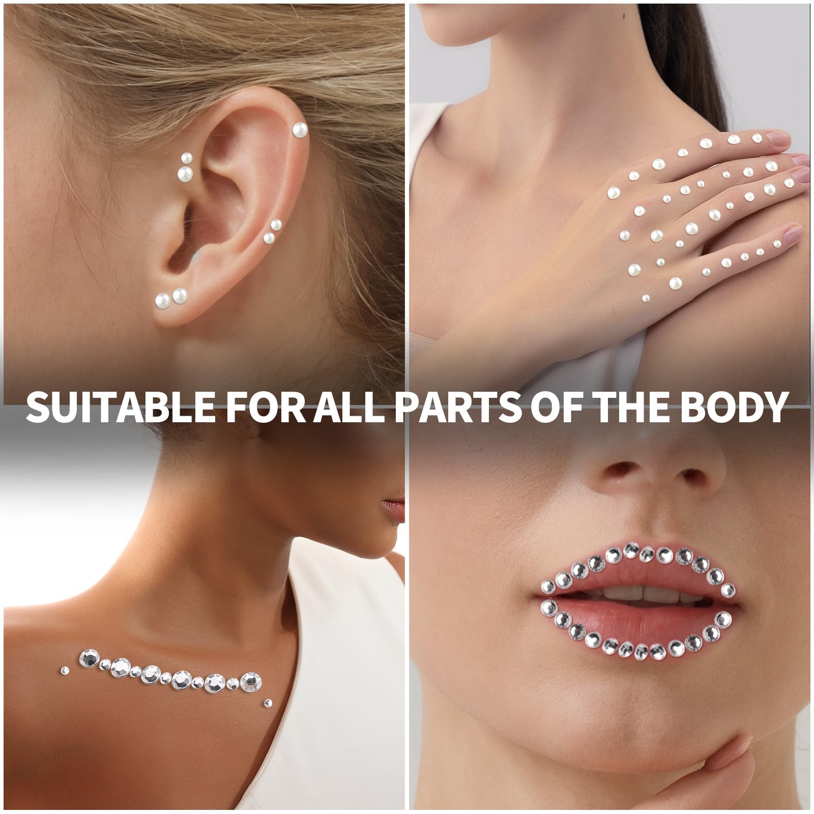 Teenitor face gems 8mm 72pcs dramatic focal points for events.
