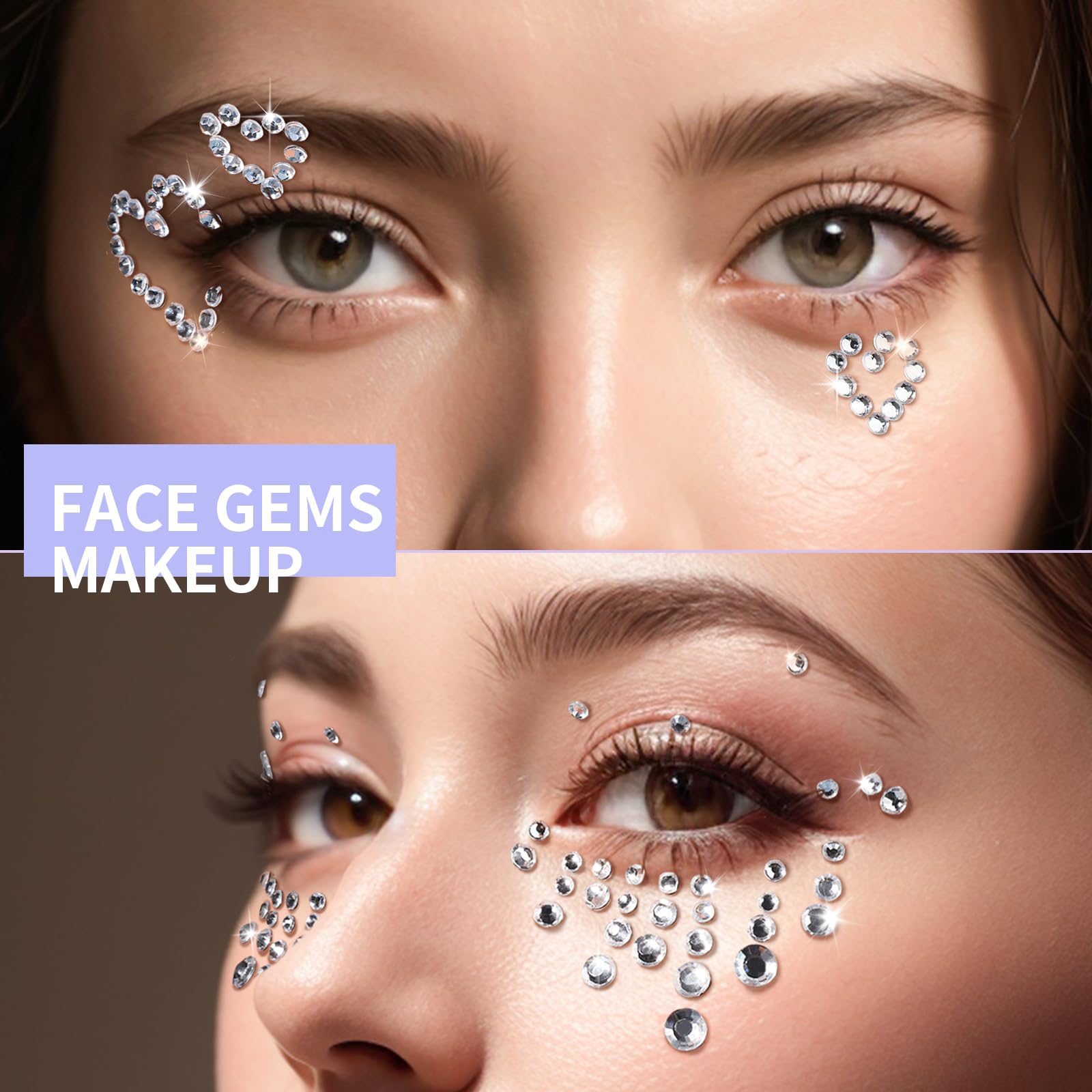 Teenitor Easy-Application rhinestones with precision tweezers for precise placement.