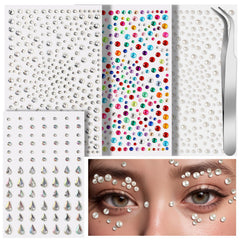 Teenitor face gems sticker sheet for easy, eye-catching makeup and festival looks.