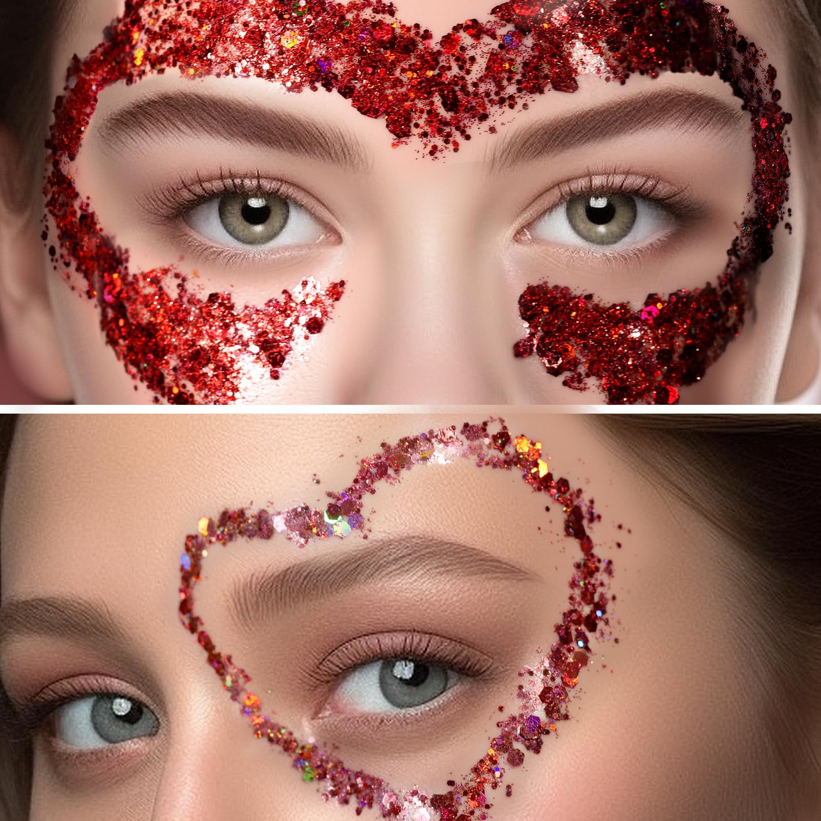 Teenitor Festival Glitter Makeup enhances bold looks with quick-dry shimmer for events.