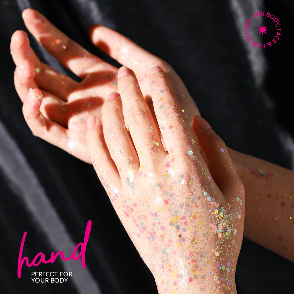 Teenitor festival glitter sparkle enhances dance-ready style and confidence.