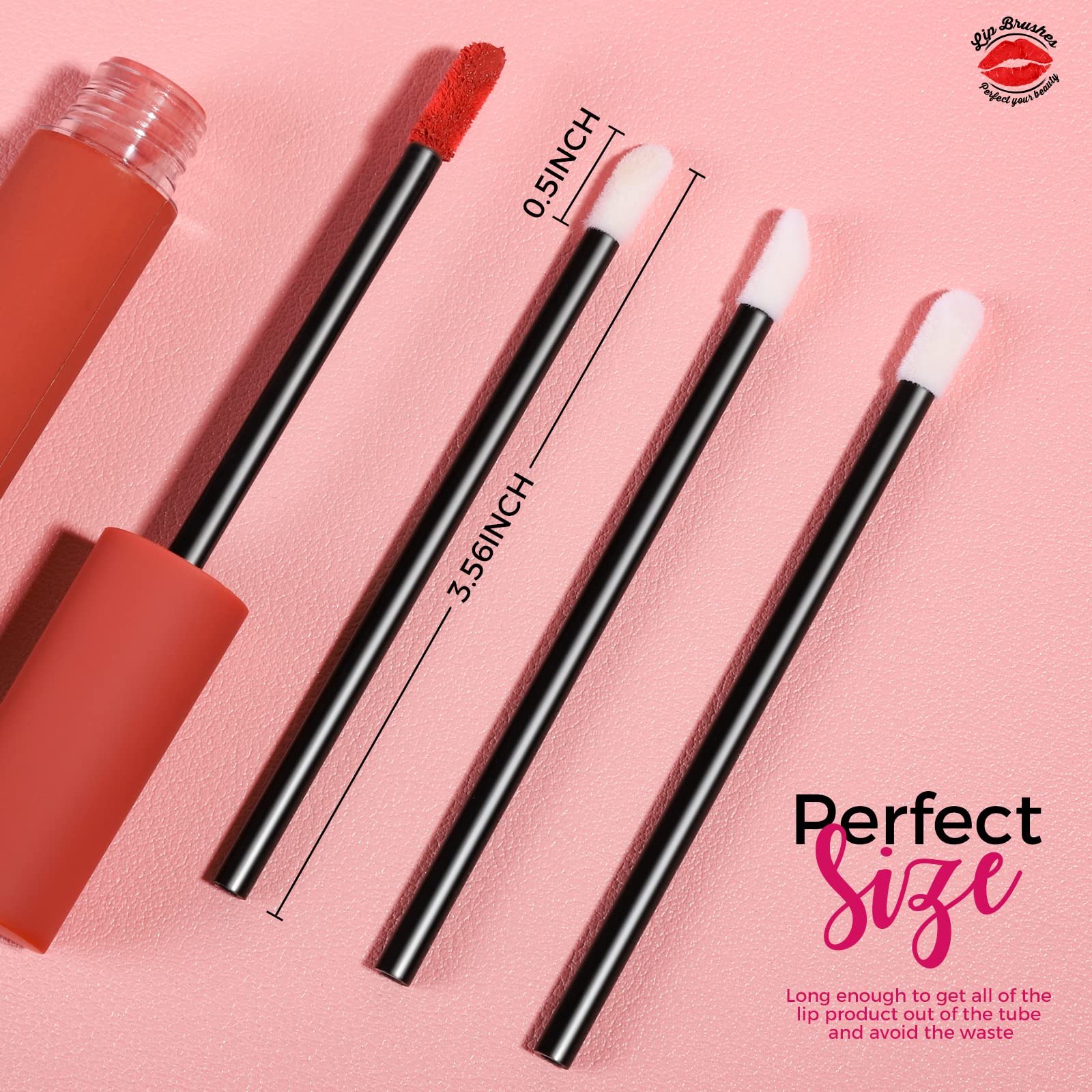 Teenitor flocked-tip lip applicators for smooth, precise lip product application