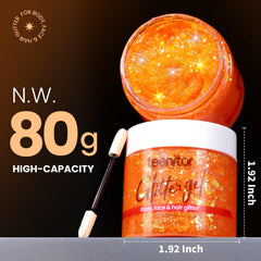Teenitor glitter applicator stick showing easy application on skin