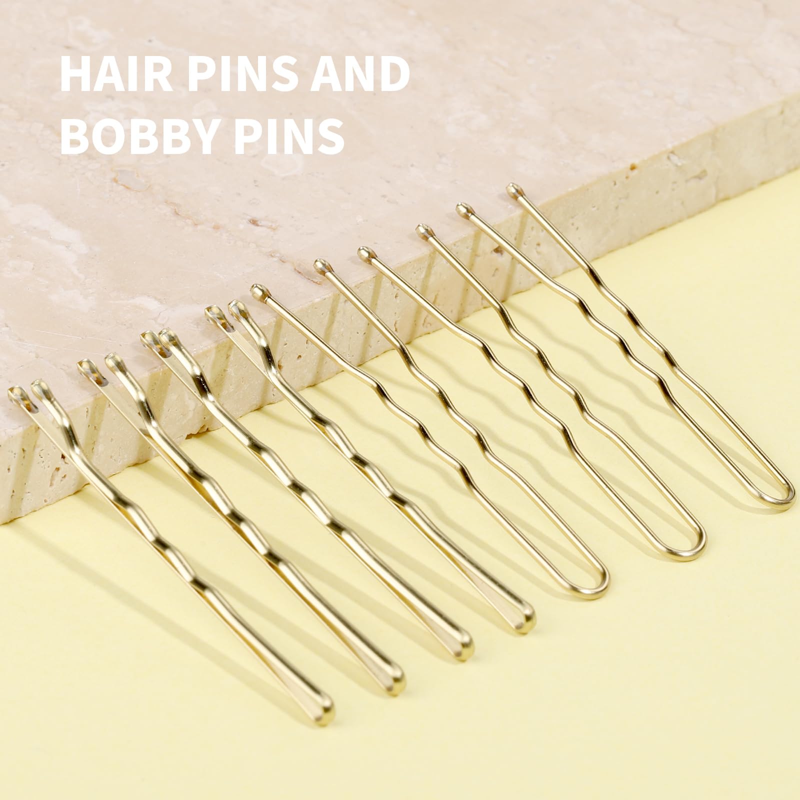 Teenitor gold bobby pins mini container shown for portable storage.