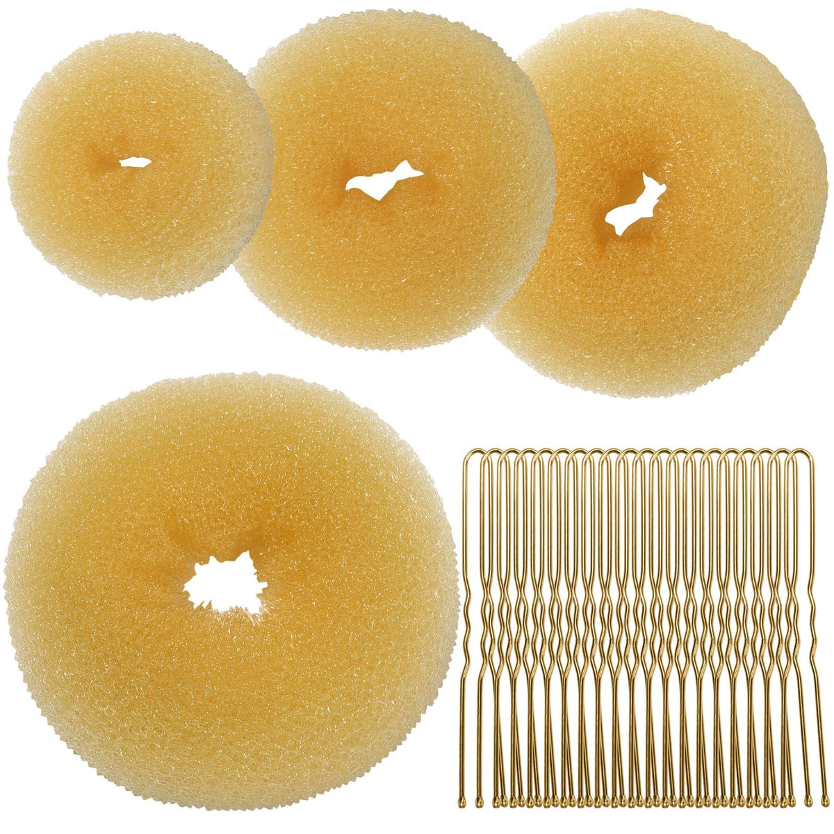 Teenitor gold bun shaper extralarge for quick voluminous updos