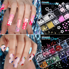 Teenitor granos de caviar para uñas, textura y profundidad.