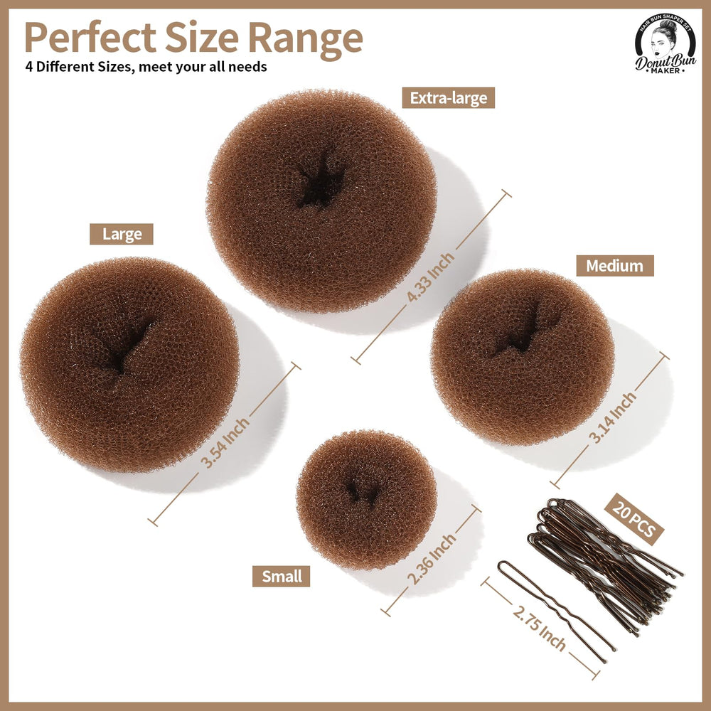Teenitor hair bun maker large helps create a voluminous bun for formal looks