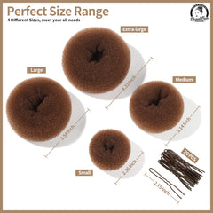 Teenitor hair bun maker large helps create a voluminous bun for formal looks